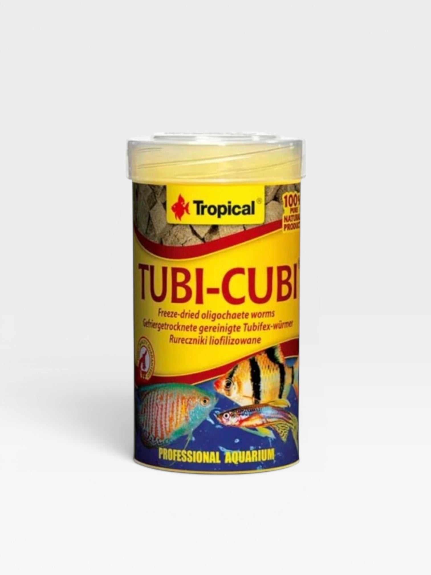 Храна под формата на кубчета за всеядни риби Tropical Tubi Cubi 100 ml