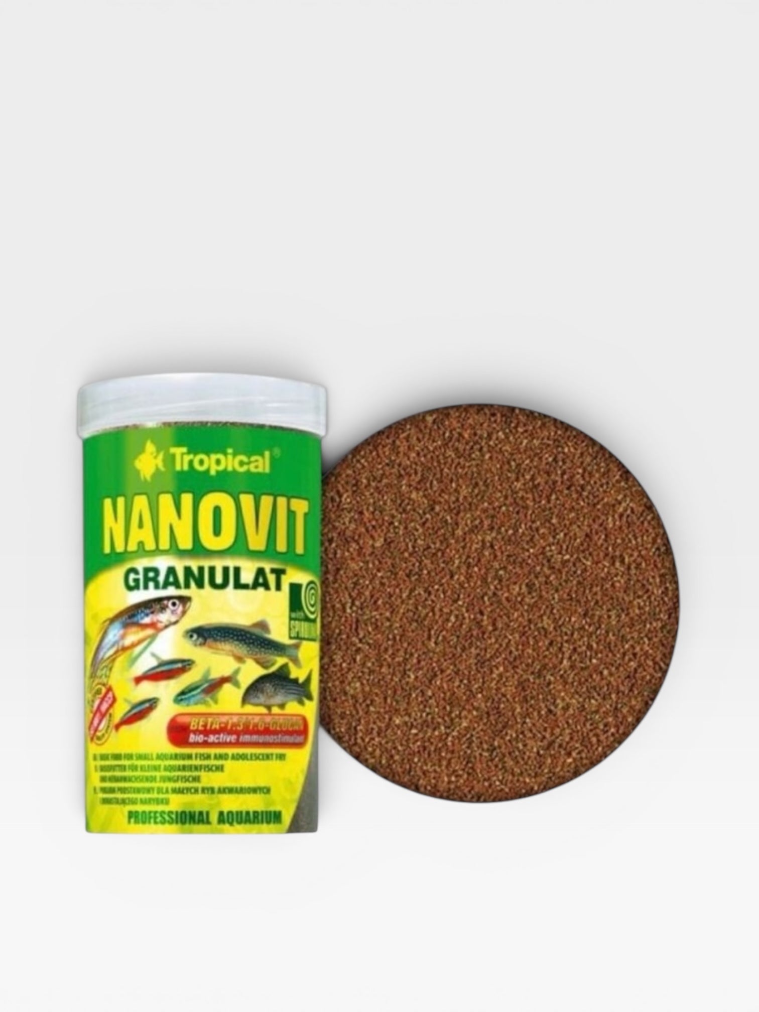 Tropical Nanovit Granulat 100ml-основна храна за дребни рибки богата на аминокиселини