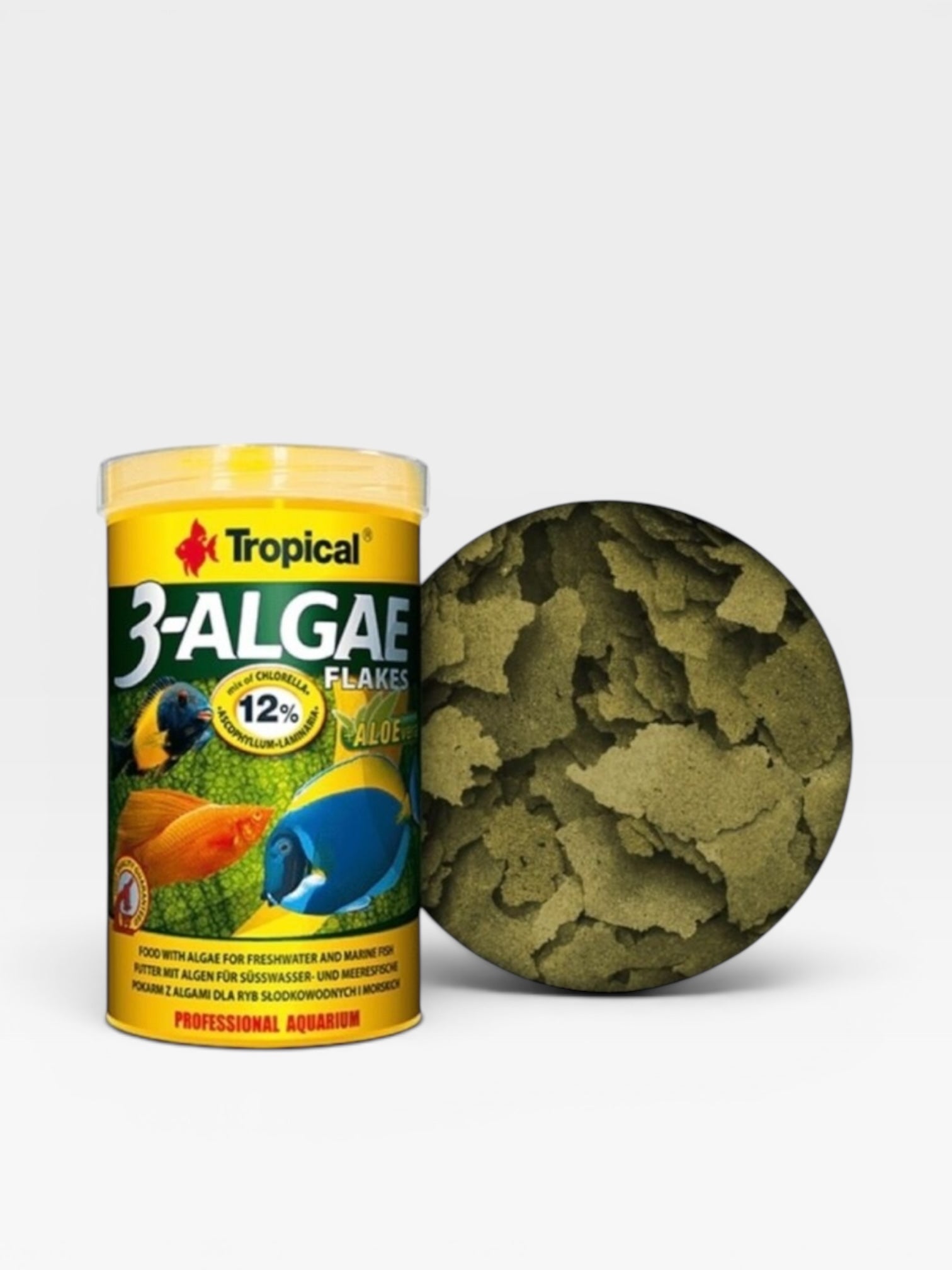 Храна под формата люспи, богата на водорасли Tropical 3-Algae Flakes 250ml